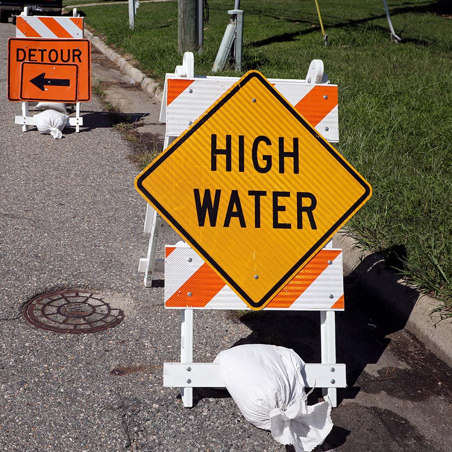 High Water Sign